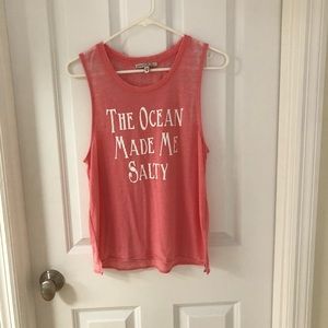 ❌SOLD❌Express graphic tank top